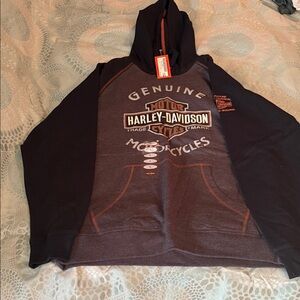 Harley-Davidson Black and Dark Brown Sweatshirt